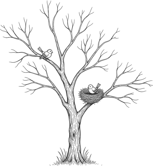pear tree fable illustration