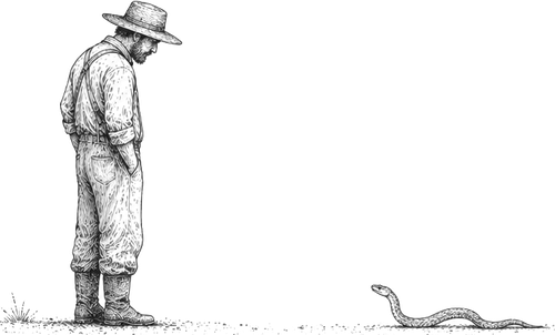 farmer fable illustration